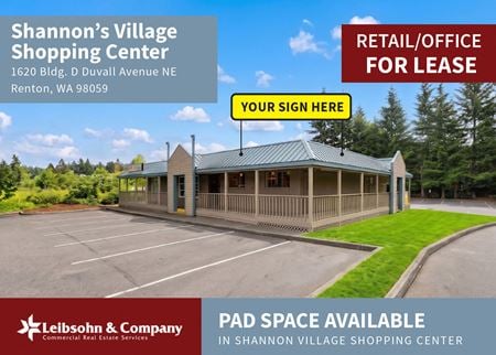 Retail space for Rent at 1620 Bldg. D Duvall Avenue Northeast in Renton