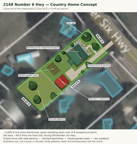 VacantLand space for Sale at 2148 Old Number Six Highway in Cameron