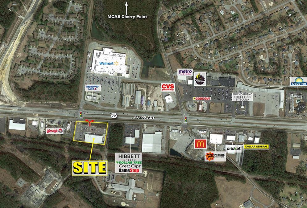 553 W US70, Havelock, NC Retail Space