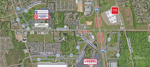 10 Parcels Totaling 27± Acres in Southaven, MS