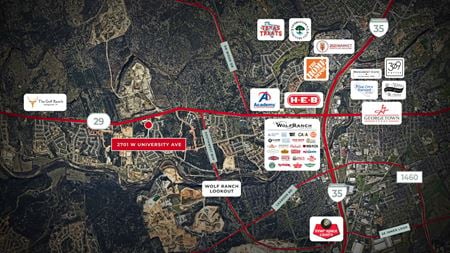 VacantLand space for Sale at 2701 W University Ave in Georgetown