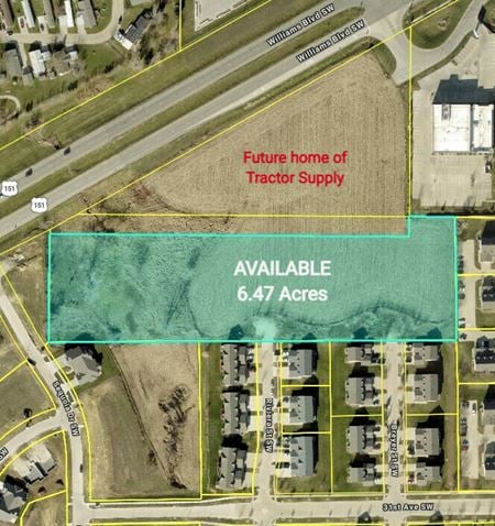VacantLand space for Sale at Williams Blvd SW 6.47 Ac in Cedar Rapids