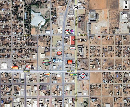 Intersection of N 7th St. and N Lynn Ave.