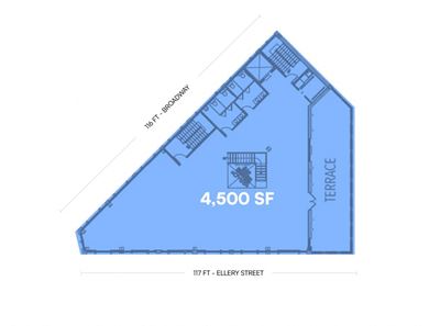 4,500 SF | 800 Broadway | Brand New Office Space for Lease