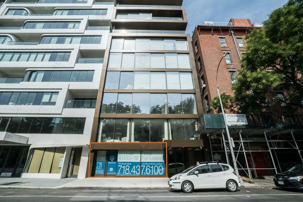 4,015 SF | 173 Chrystie St | Prime LES Retail Space for Lease