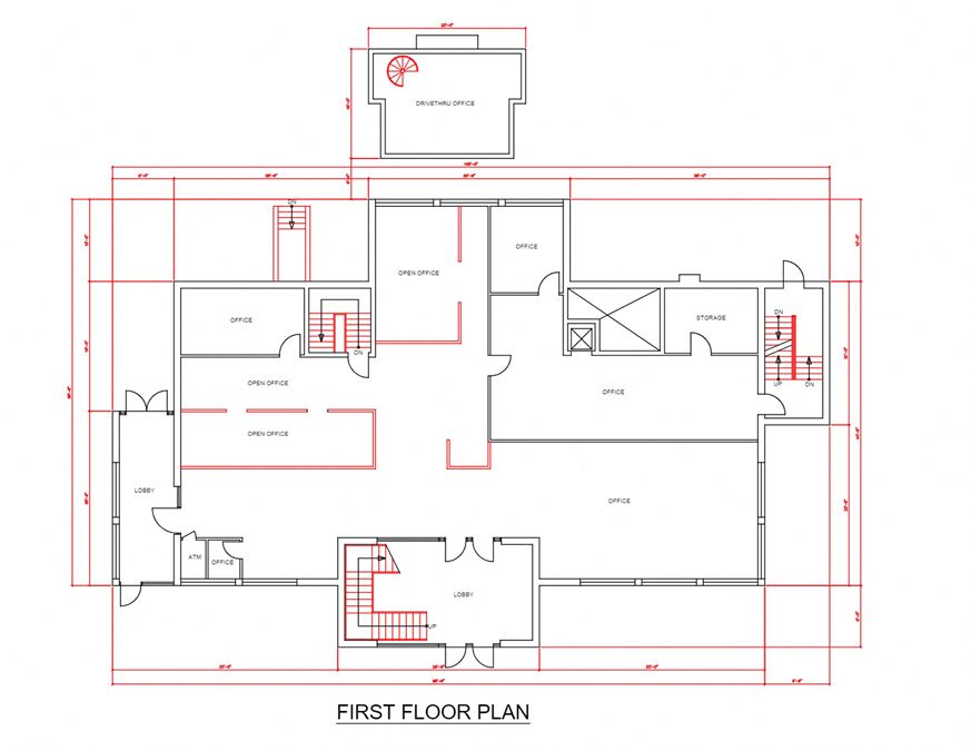 High Visibility Office/Retail or Medical Building with Drive-Thru