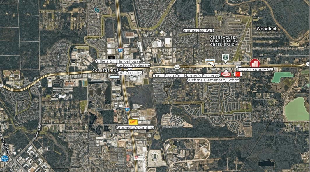 Unrestricted 1-Acre Lot on High-Traffic SH-242 – Conroe Corridor