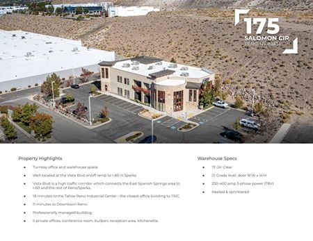 Photo of commercial space at 175 Salomon Cir in Sparks