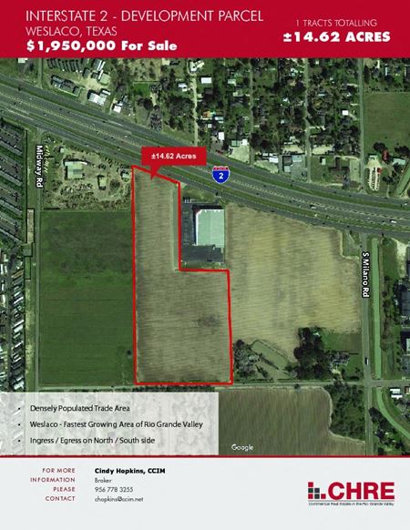INTERSTATE 2 DEVELOPMENT LAND - Weslaco