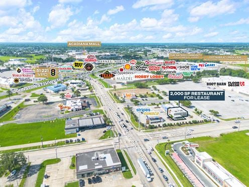 2,000 SF QSR in Operating Stripes / Sunoco near Acadiana Mall