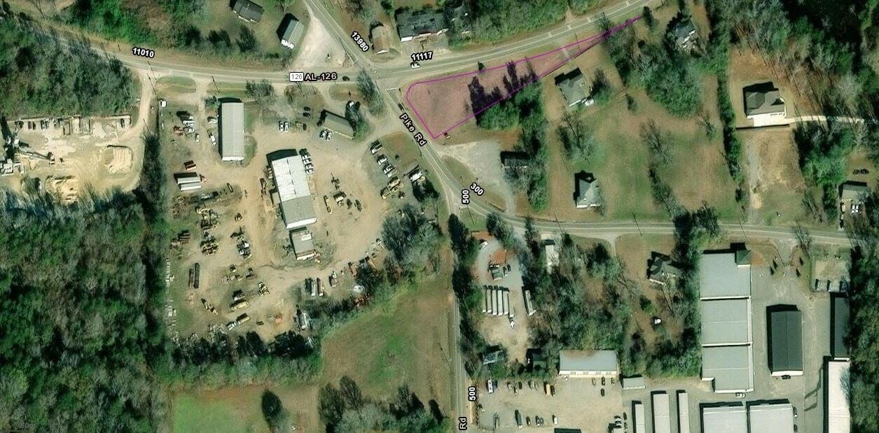 0.76-acre commercial corner lot on Pike Rd.