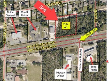 Land space for Sale at 4970 Gulf Breeze Pkwy in Gulf Breeze