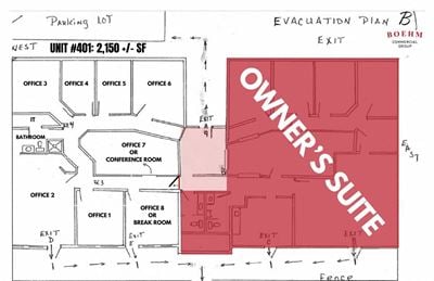 ±2,150 SF Turnkey Office Suite For Lease