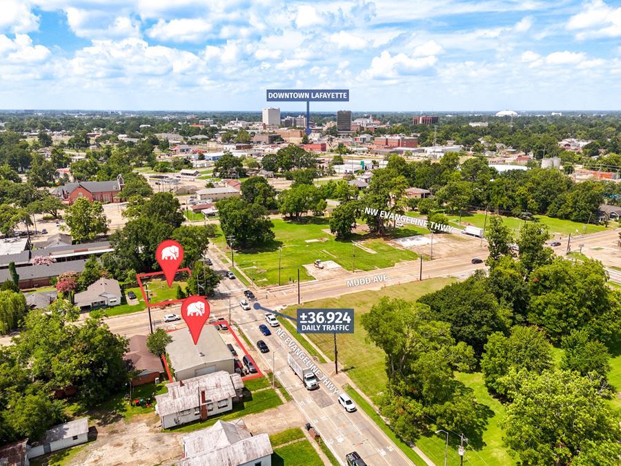 Highly Visible Auto Shop and Vacant Corner Lot For Sale