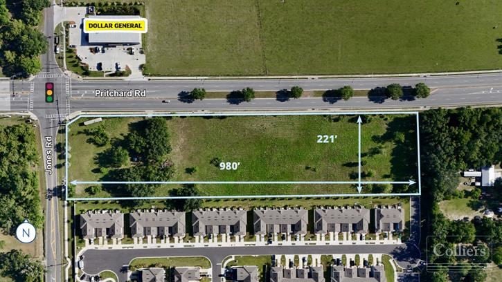 Commercial Development Site for Sale | 1± - 5± at 9064 Pritchard Rd