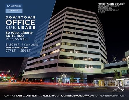 Office space for Rent at 50 W Liberty St in Reno