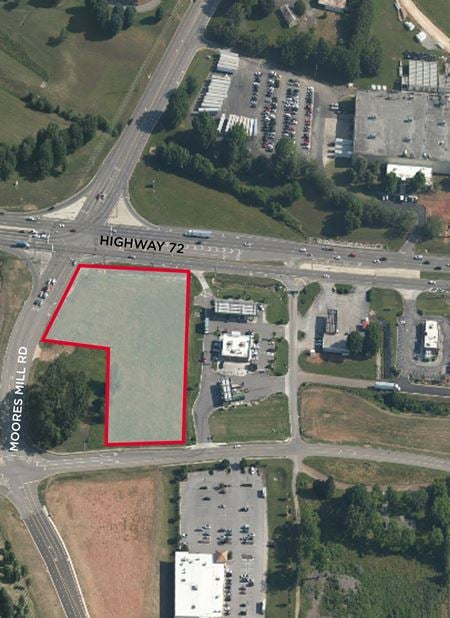 Photo of commercial space at  US-72 & Moores Mill Road in Huntsville