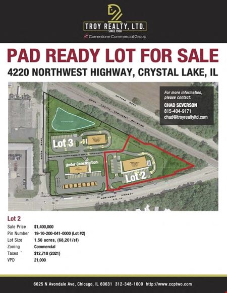 Photo of commercial space at 4220 Northwest Highway, Lot #2 in Crystal Lake