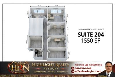 1550 SF Suite 204 Professional and Medical Office Space