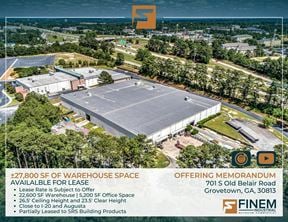 ±27,800 SF of Warehouse Space