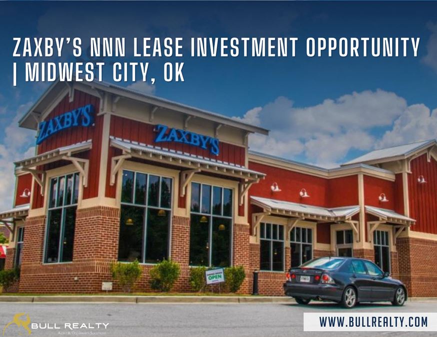 Zaxby's NNN Lease Investment Opportunity | 6.1% Cap Rate | Midwest City, OK