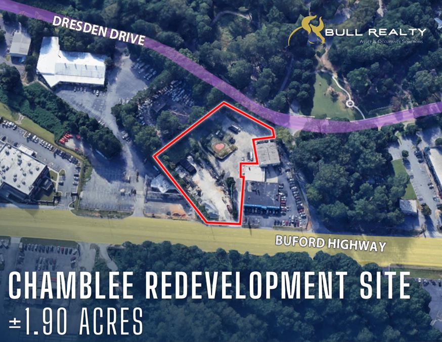 Chamblee Redevelopment Site |  ±1.90 Acres | For Sale or Ground Lease