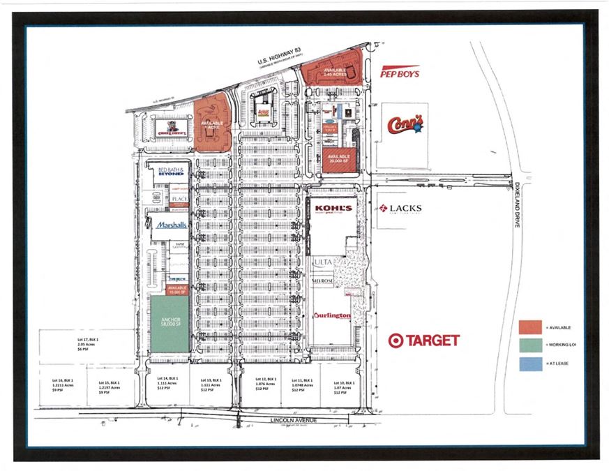 Harlingen Corners Pad Sites