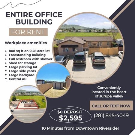 Office space for Rent at 8322 mission blvd in Riverside