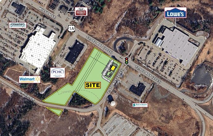 Retail space for Rent at Wilson St & Dirigo Dr in Brewer