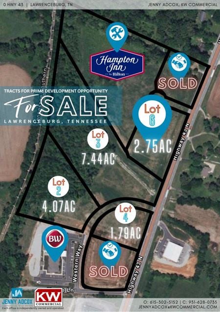 VacantLand space for Sale at Hwy 43 in Lawrenceburg