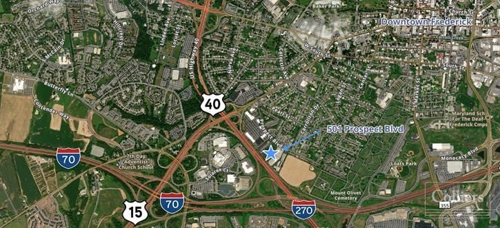 Land for Sale: Prime 3.2-acre Commercial Opportunity along US Route 40 and Interstate 270