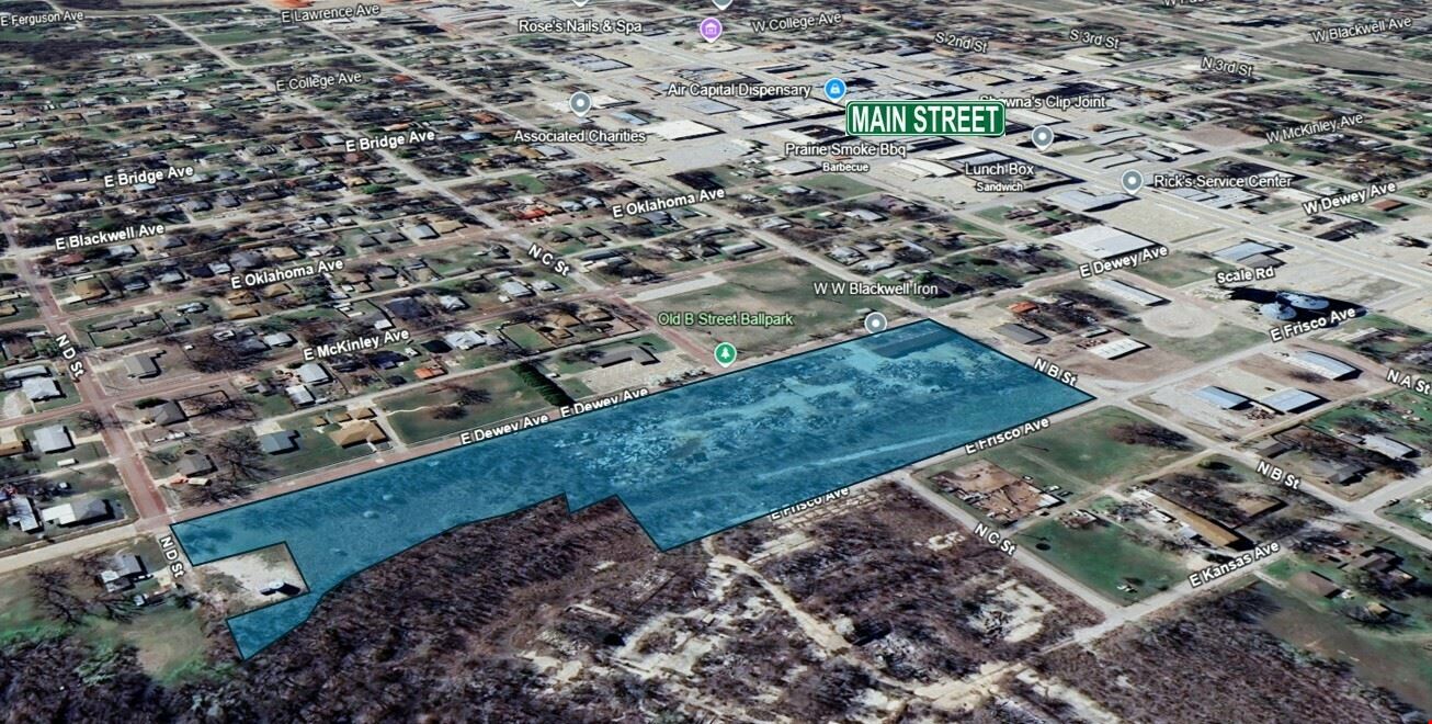 Downtown Blackwell, Oklahoma Land