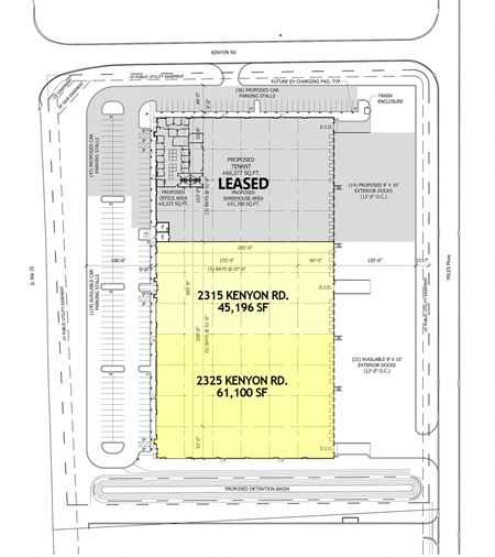 Photo of commercial space at 2305-2325 Kenyon Rd. in Bartlett