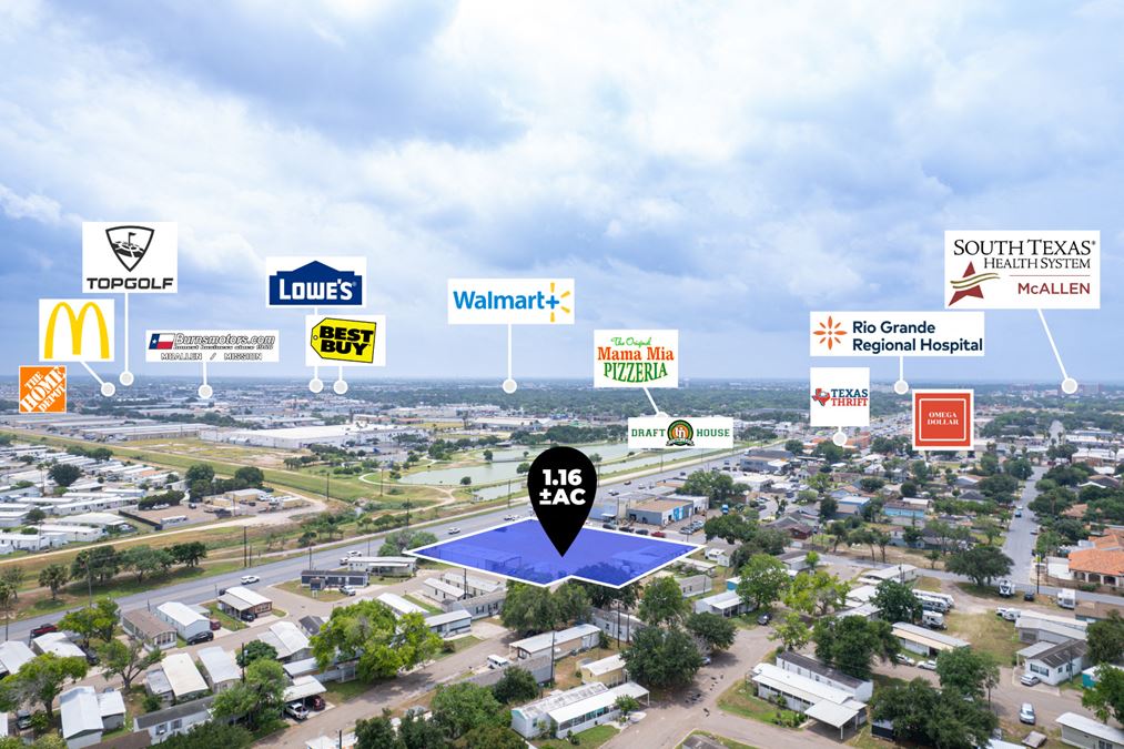 1.16 AC CORNER SITE | McAllen TX