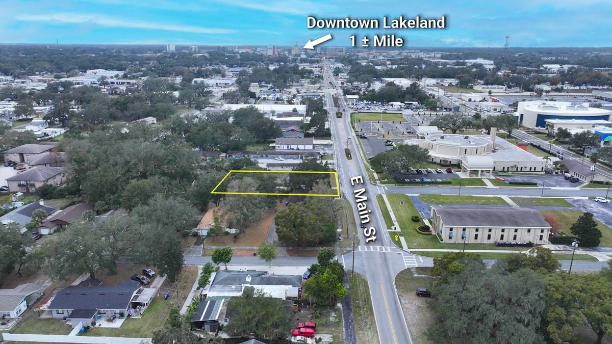 Over 1/2 Acre Opportunity With Improvements Near Downtown Lakeland