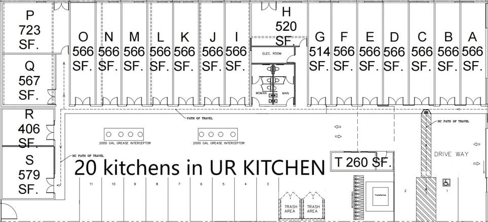 Commercial Kitchen / Ghost Kitchen for LEASE(222 E 10th St.)