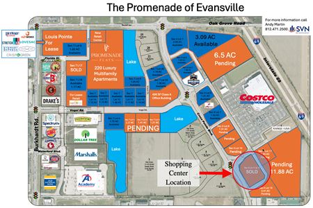 Retail space for Rent at 926 Cross Pointe Place in Evansville