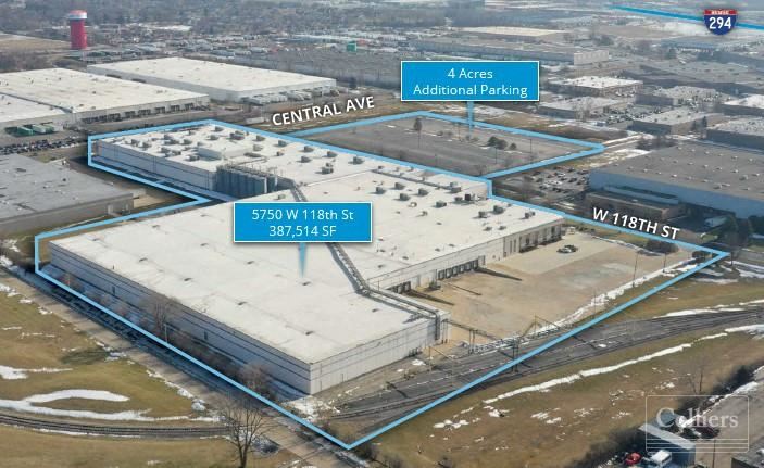 387,514 SF Available for Lease or Sale in Alsip