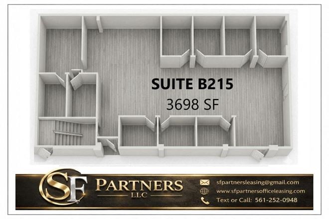 3698 SF Suite B215 Professional and Medical Office Space