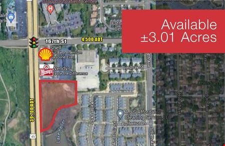 VacantLand space for Sale at SEQ Rte 45 & 167th St in Orland Park