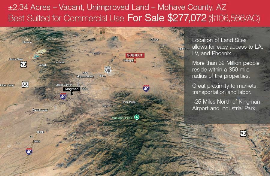 2.34 Acres – Vacant, Unimproved Land – Mohave County