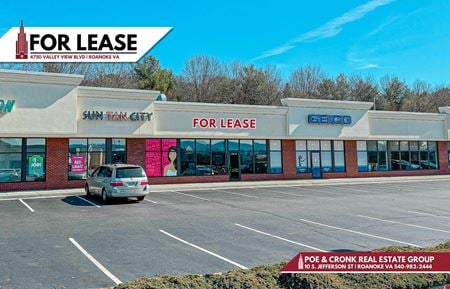 Retail space for Rent at 4750 Valley View BLVD NW in Roanoke