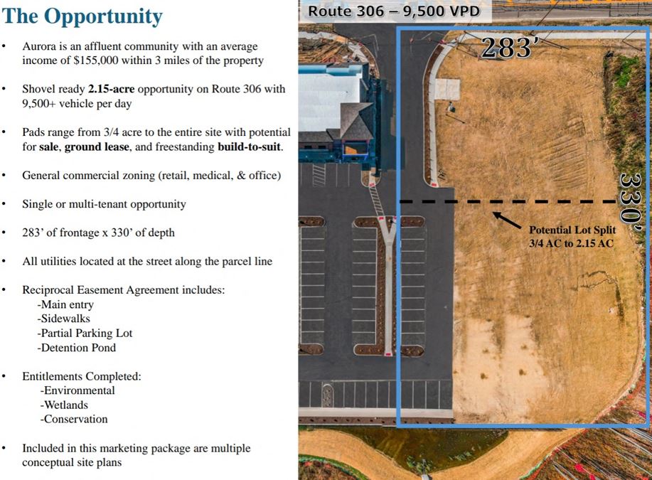 Shovel Ready Development Opportunity Aurora Ohio