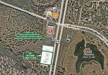 Retail space for Rent at SWQ of Highway 281 and Rolling Creek Road in Spring Branch