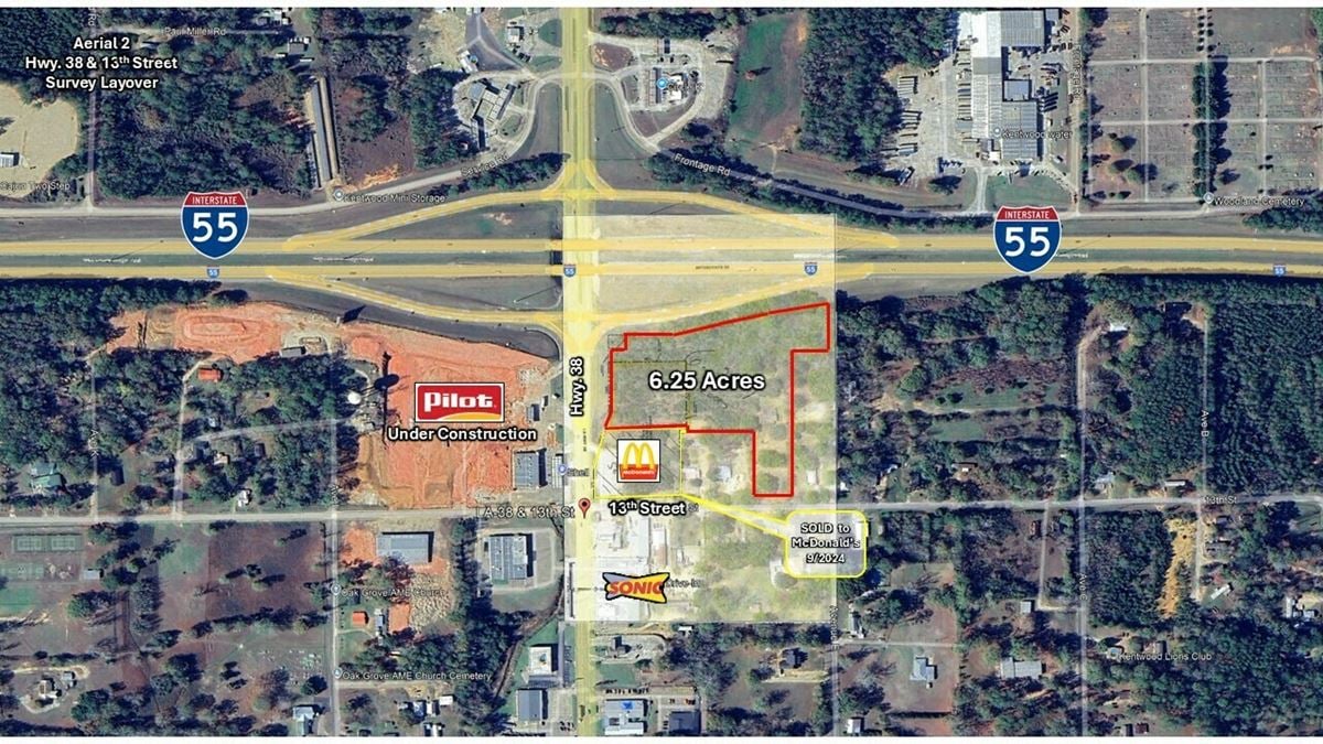 Vacant Land - 6.25 Acres w/ Interstate Visibility