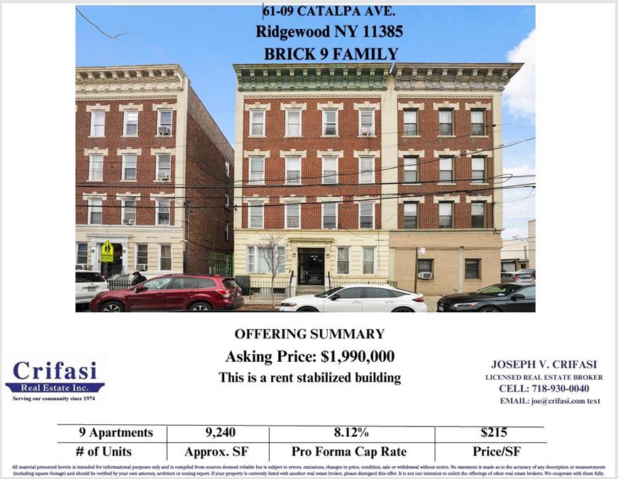 61-09 Catalpa Ave