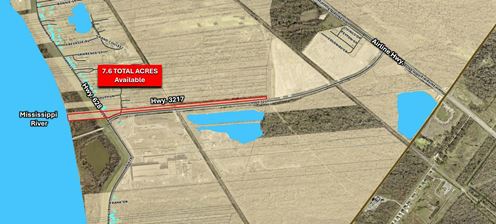 +/- 7.6 total Acres with River Frontage
