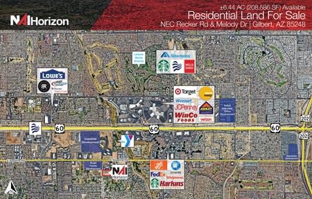 VacantLand space for Sale at NEC Recker Rd & Melody Dr in Gilbert