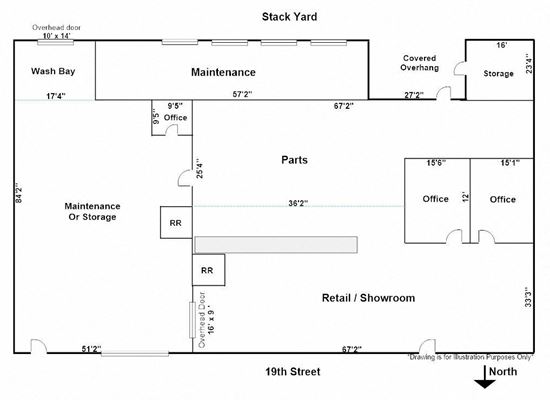 19th Street Service Location For Lease
