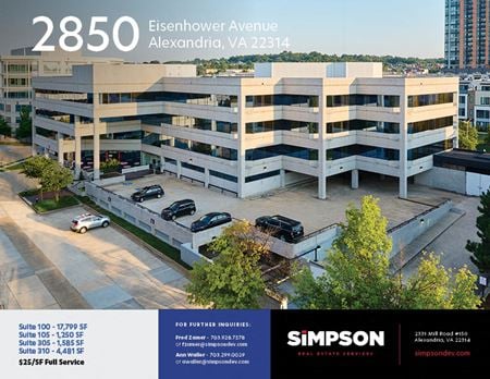 Office space for Rent at 2850 Eisenhower Avenue in Alexandria